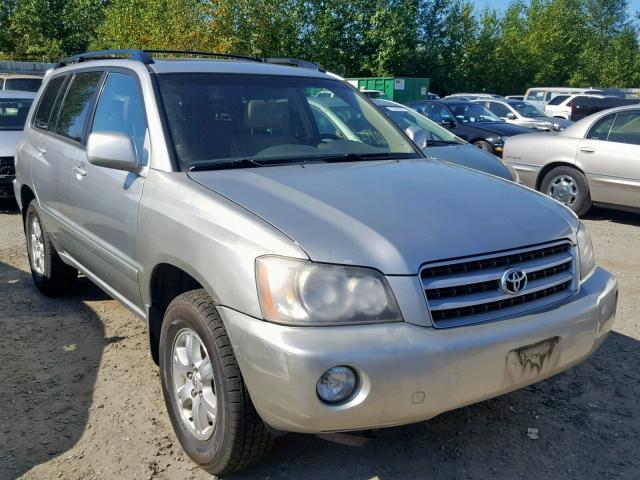 JTEHF21A710005469 - 2001 TOYOTA HIGHLANDER SILVER photo 1