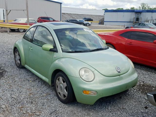 3VWCC21CX1M424533 - 2001 VOLKSWAGEN NEW BEETLE 绿色 照片 1