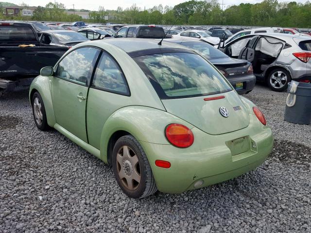 3VWCC21CX1M424533 - 2001 VOLKSWAGEN NEW BEETLE 绿色 照片 3