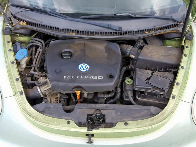 3VWCC21CX1M424533 - 2001 VOLKSWAGEN NEW BEETLE 绿色 照片 7