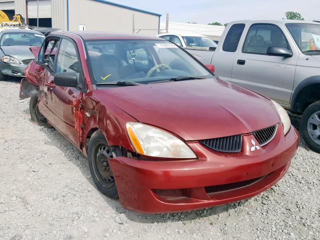 JA3AJ26E45U019777 - 2005 MITSUBISHI LANCER ES BURGUNDY photo 1