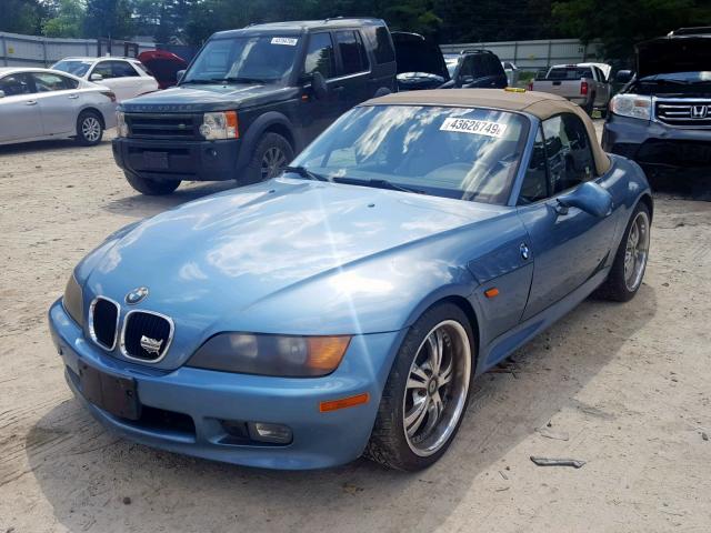 4USCH7329WLE08173 - 1998 BMW Z3 1.9 BLUE photo 2