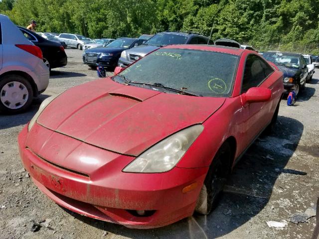 JTDDR32T730165452 - 2003 TOYOTA CELICA GT RED photo 2