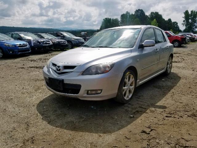 JM1BK344081161830 - 2008 MAZDA 3 HATCHBAC SILVER photo 2