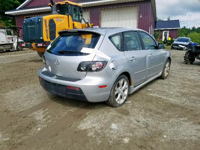 JM1BK344081161830 - 2008 MAZDA 3 HATCHBAC SILVER photo 4