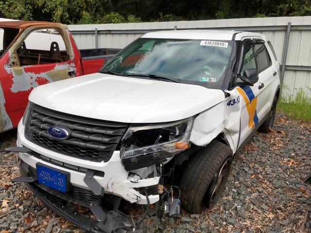 1FM5K8AR6HGC35044 - 2017 FORD EXPLORER P WHITE photo 2