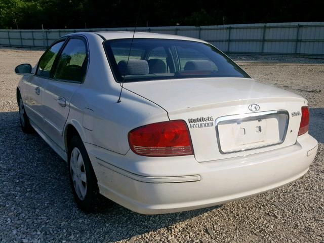 KMHWF25S43A902398 - 2003 HYUNDAI SONATA GL WHITE photo 3