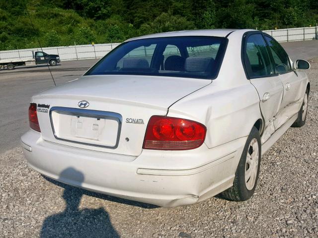 KMHWF25S43A902398 - 2003 HYUNDAI SONATA GL WHITE photo 4