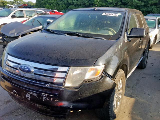 2FMDK38C57BB03639 - 2007 FORD EDGE SEL BLACK photo 2