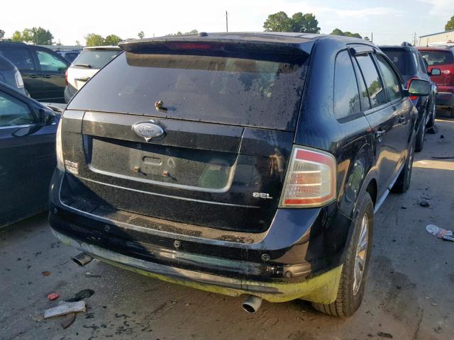 2FMDK38C57BB03639 - 2007 FORD EDGE SEL BLACK photo 4