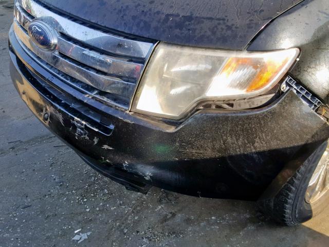 2FMDK38C57BB03639 - 2007 FORD EDGE SEL BLACK photo 9