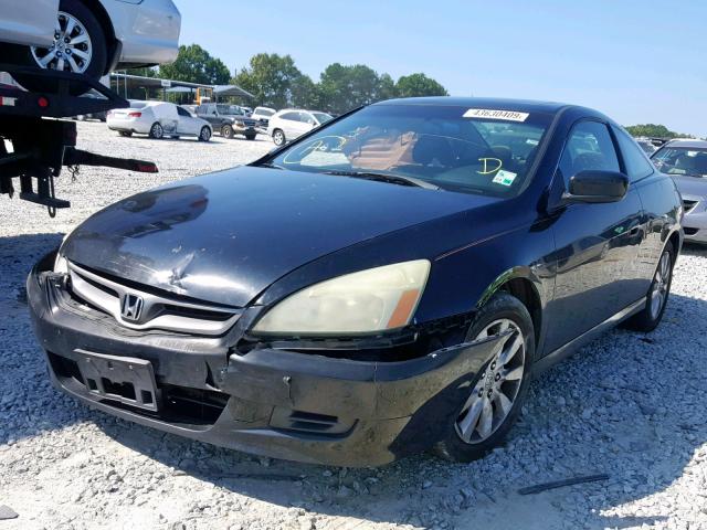 1HGCM82276A008941 - 2006 HONDA ACCORD LX BLACK photo 2