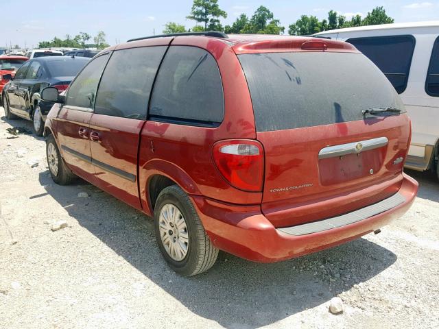 1A4GP45R36B718044 - 2006 CHRYSLER TOWN & COU RED photo 3