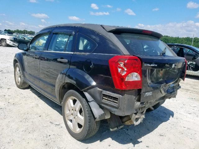 1B3JB48B17D504556 - 2007 DODGE CALIBER SX BLACK photo 3