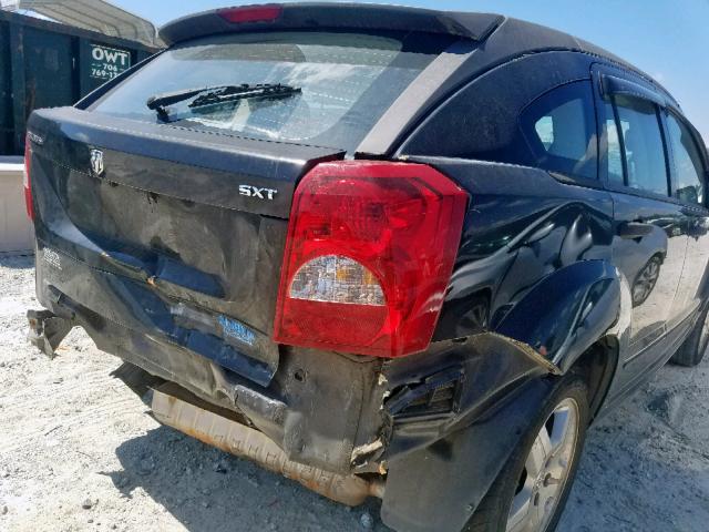 1B3JB48B17D504556 - 2007 DODGE CALIBER SX BLACK photo 9