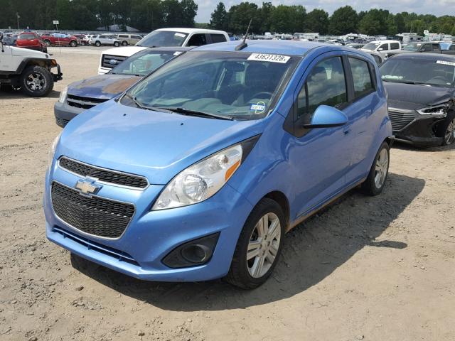 KL8CD6S93DC601951 - 2013 CHEVROLET SPARK 1LT BLUE photo 2