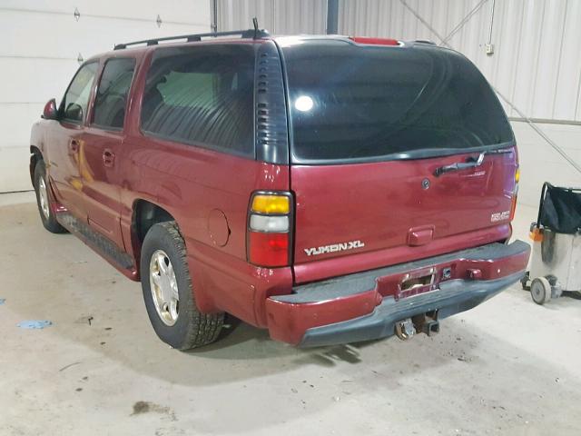 1GKFK66U54J288426 - 2004 GMC YUKON XL D MAROON photo 3