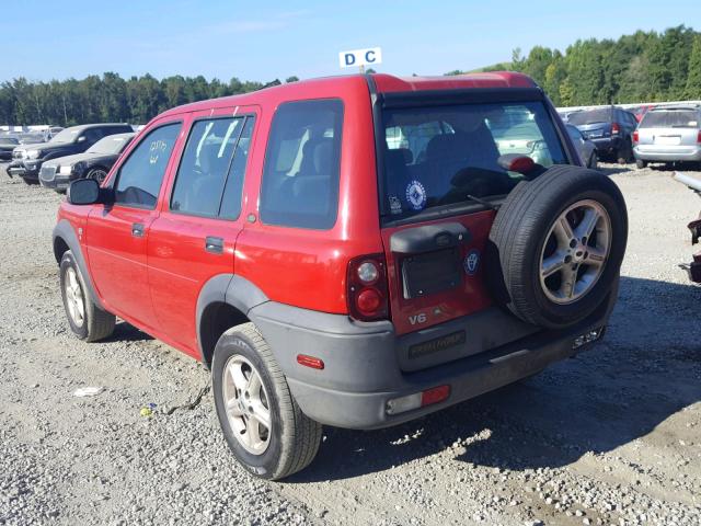 SALNM22242A362293 - 2002 LAND ROVER FREELANDER RED photo 3