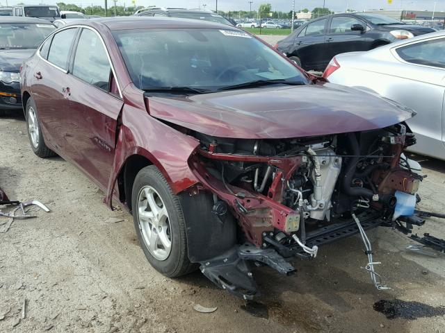 1G1ZB5ST3GF233361 - 2016 CHEVROLET MALIBU LS 栗色 照片 1