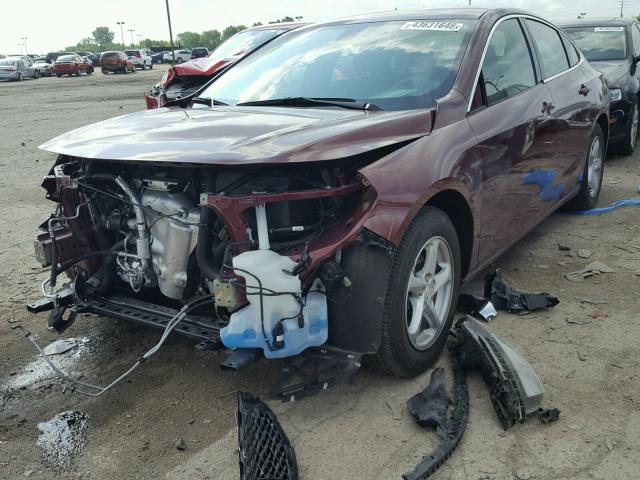 1G1ZB5ST3GF233361 - 2016 CHEVROLET MALIBU LS 栗色 照片 2