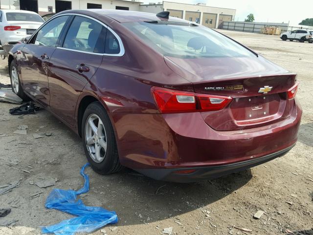 1G1ZB5ST3GF233361 - 2016 CHEVROLET MALIBU LS 栗色 照片 3