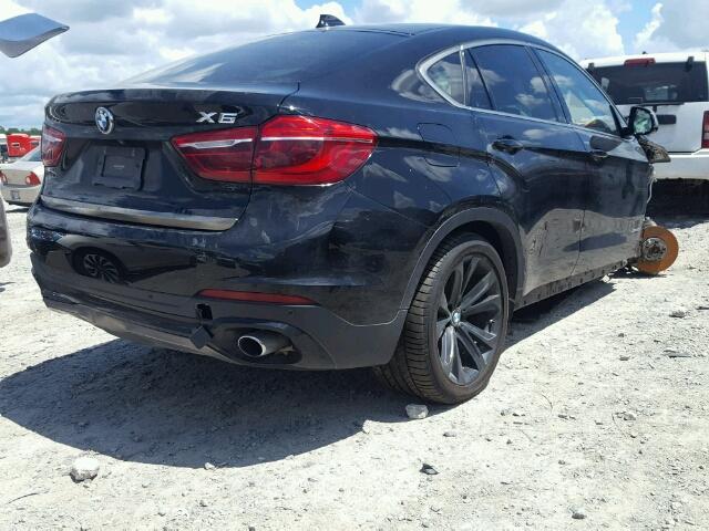 5UXKU2C50G0N78446 - 2016 BMW X6 XDRIVE3 BLACK photo 4