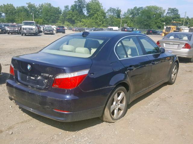 WBANV93518CZ69624 - 2008 BMW 535 XI BLUE photo 4