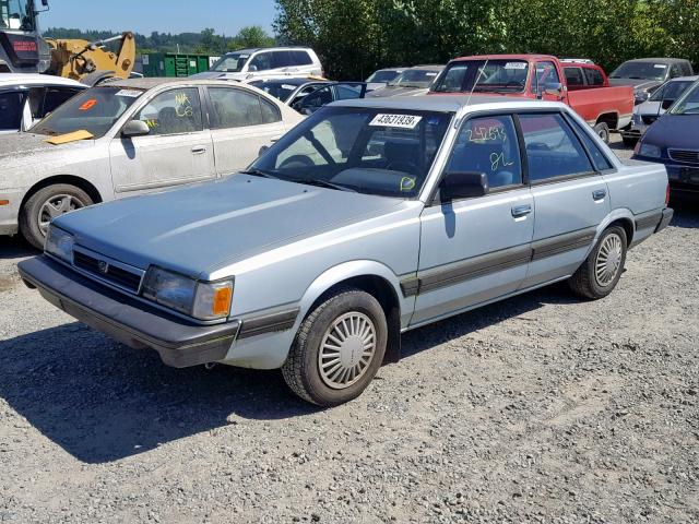 JF1AC4222NC209592 - 1992 SUBARU LOYALE BLUE photo 2