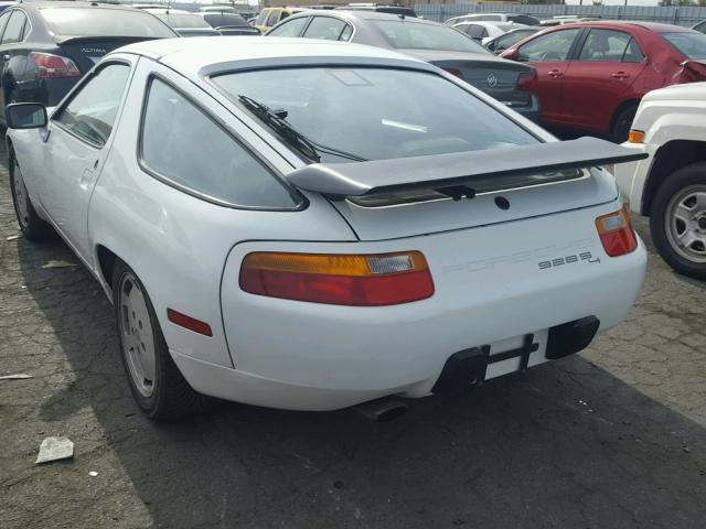 WP0JB0929HS862328 - 1987 PORSCHE 928 S WHITE photo 3