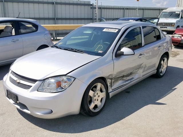 1G1AF5F50A7236300 - 2010 CHEVROLET COBALT 2LT SILVER photo 2