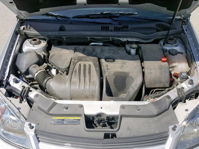 1G1AF5F50A7236300 - 2010 CHEVROLET COBALT 2LT SILVER photo 7