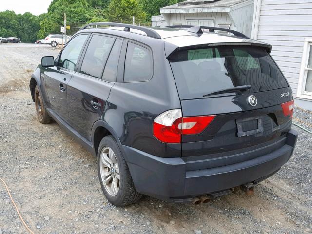 WBXPA93484WC32143 - 2004 BMW X3 3.0I BLACK photo 3