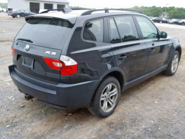 WBXPA93484WC32143 - 2004 BMW X3 3.0I BLACK photo 4