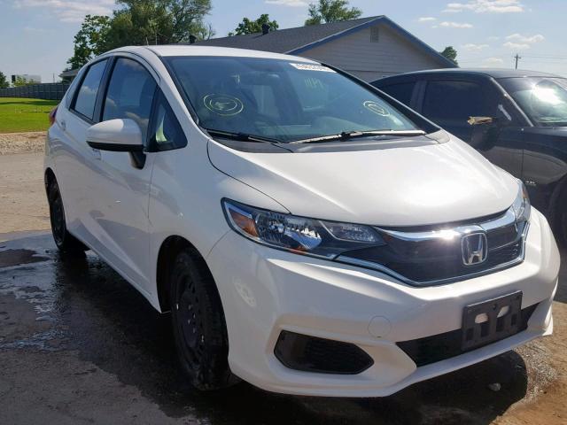 3HGGK5H42JM723779 - 2018 HONDA FIT LX WHITE photo 1