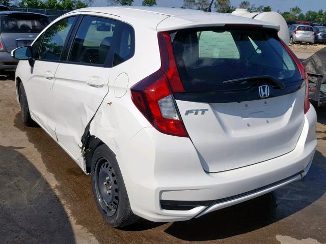 3HGGK5H42JM723779 - 2018 HONDA FIT LX WHITE photo 3