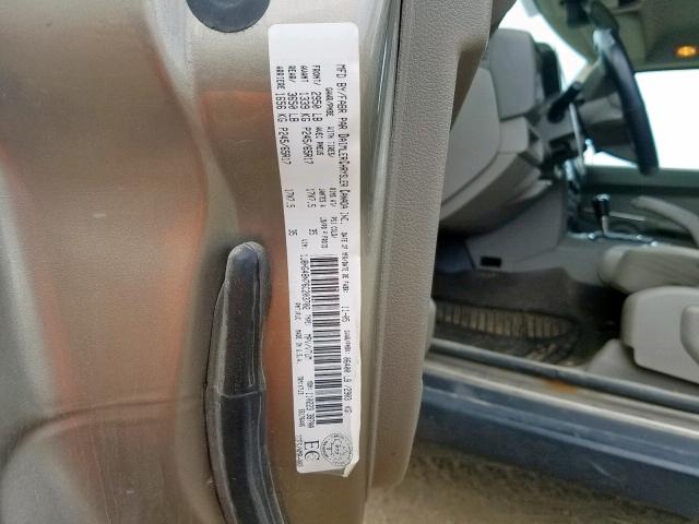 1J8HG48N76C203702 - 2006 JEEP COMMANDER BEIGE photo 10