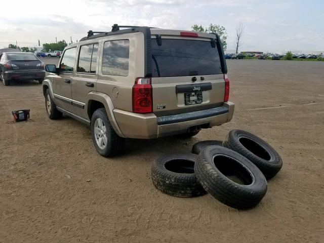 1J8HG48N76C203702 - 2006 JEEP COMMANDER BEIGE photo 3