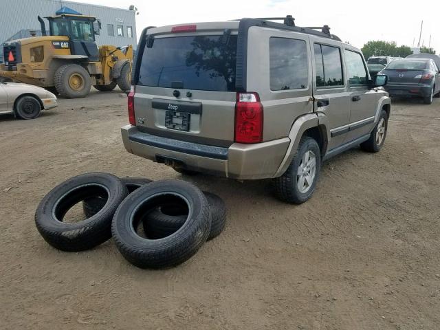 1J8HG48N76C203702 - 2006 JEEP COMMANDER BEIGE photo 4