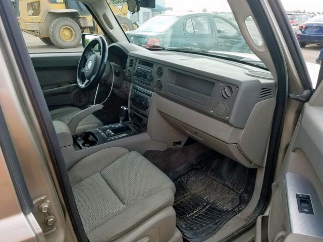 1J8HG48N76C203702 - 2006 JEEP COMMANDER BEIGE photo 5