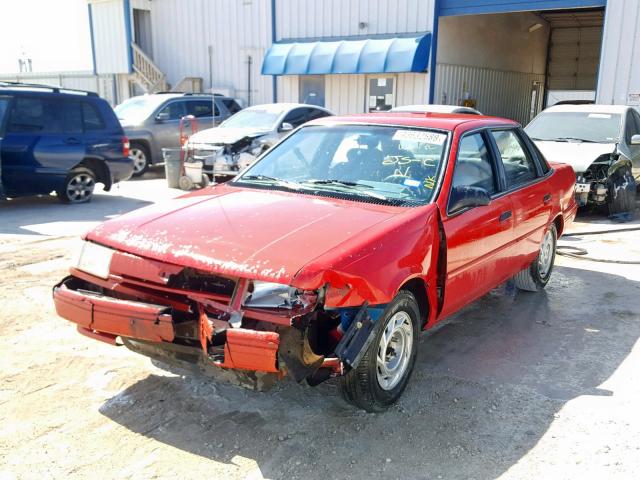 1FAPP36X9RK248769 - 1994 FORD TEMPO GL RED photo 2