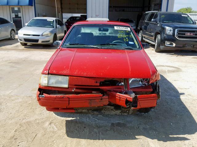 1FAPP36X9RK248769 - 1994 FORD TEMPO GL RED photo 9