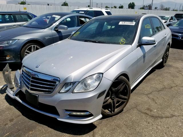 WDDHF5KB9CA595478 - 2012 MERCEDES-BENZ E 350 SILVER photo 2