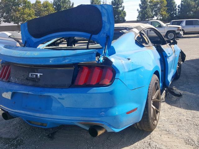 1FA6P8CF5H5330760 - 2017 FORD MUSTANG GT BLUE photo 4