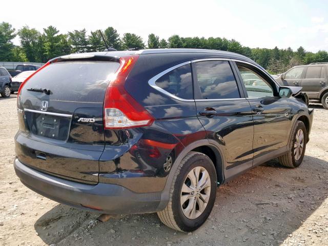 2HKRM4H73CH631904 - 2012 HONDA CR-V EXL BLACK photo 4