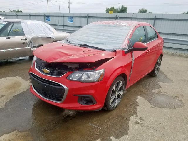 1G1JF5SB0H4118089 - 2017 CHEVROLET SONIC PREM RED photo 2