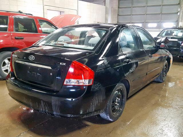 KNAFE221495631781 - 2009 KIA SPECTRA EX BLACK photo 4