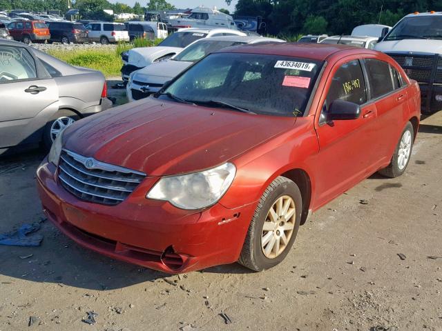 1C3LC46J78N301945 - 2008 CHRYSLER SEBRING LX RED photo 2