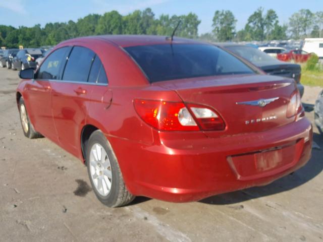 1C3LC46J78N301945 - 2008 CHRYSLER SEBRING LX RED photo 3