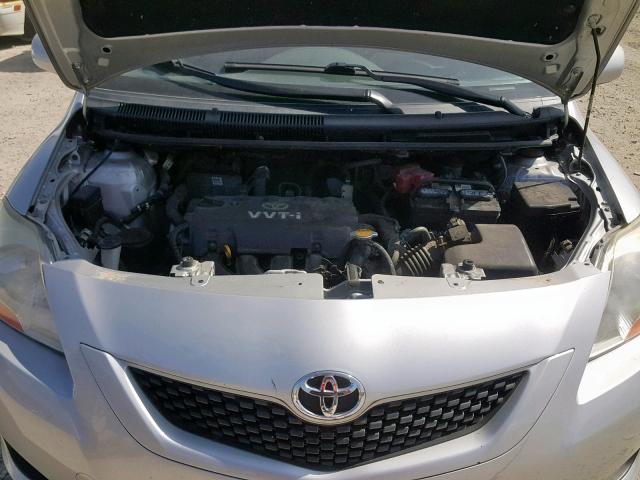 JTDBT903394059600 - 2009 TOYOTA YARIS SILVER photo 7