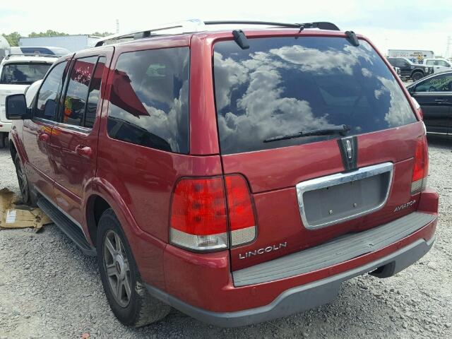 5LMEU68H94ZJ22874 - 2004 LINCOLN AVIATOR 红色 照片 3